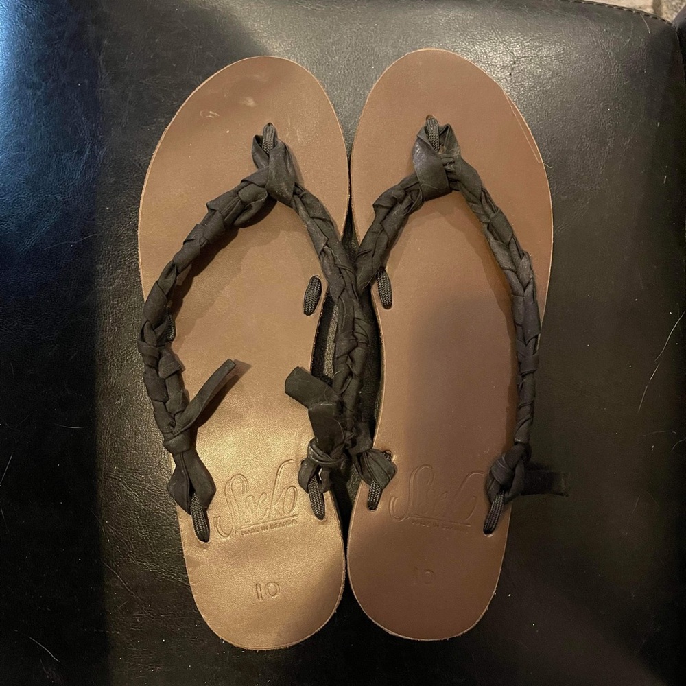 Sseko ribbon sandals plus 3 extra ribbons